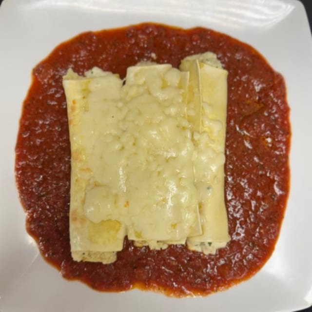 Baked Manicotti.